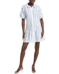 Ellen Tracy - Poplin Button Front Raglan Sleeve Shirtdress - Lyst