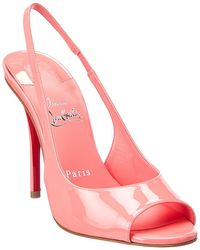 Christian Louboutin - Sofia Z 100 Patent Slingback Sandal - Lyst