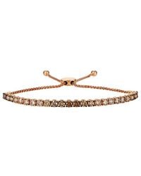 Le Vian - Le Vian 14K Rose 4.00 Ct. Tw. Diamond Bolo Bracelet - Lyst