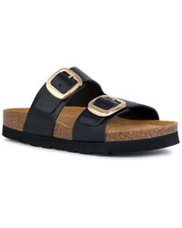Geox - Brionia Leather Sandal - Lyst
