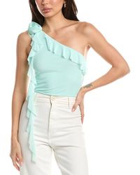 AFRM - Kellon One Shoulder Crop Top - Lyst