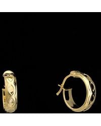 Italian Gold - 18K Fancy Hoops - Lyst