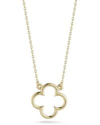 Ember Fine Jewelry - 14k Clover Necklace - Lyst