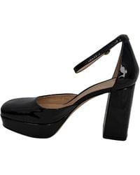Gianvito Rossi - Patent Leather Ankle Strap Platform Pump (Authentic Pre-Loved) - Lyst