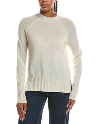Forte - Basic Trim Low Funnel 100% Cashmere Pullover - Lyst