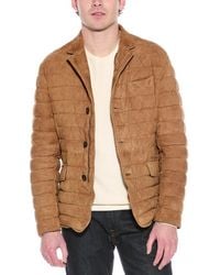 Moorer - Zavyer Suede Down Jacket - Lyst