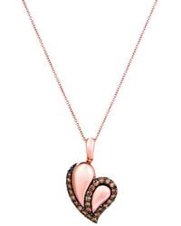 Le Vian - Love 14K Two-Tone 0.48 Ct. Tw. Diamond Pendant Necklace - Lyst