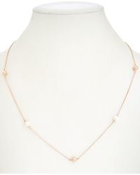PANDORA Jewellery Rose Pearl Contemporary Necklace - Metallic