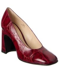 Tod's - Croc-embossed Leather Pump - Lyst