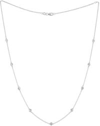 Diana M. Jewels - 14k 0.80 Ct. Tw. Diamond Necklace - Lyst