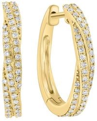 Effy Fine Jewelry - 14K 0.34 Ct. Tw. Diamond Earrings - Lyst