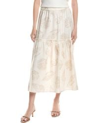 Jones New York - Tiered Linen-Blend Maxi Skirt - Lyst