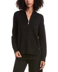 Joseph Ribkoff - 1/2-Zip Embellished Pullover - Lyst