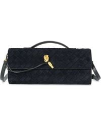 Tiffany & Fred Paris - Woven Suede & Leather Shoulder Bag - Lyst