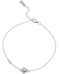 Savvy Cie - Cz Station Bracelet Bracelet - Lyst