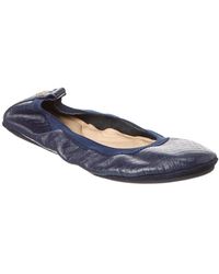 Yosi Samra - Samara Leather Foldable Ballet Flat - Lyst