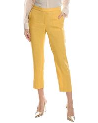 Theory - Treeca Linen-blend Pull-on Pant - Lyst