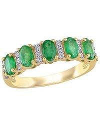 Rina Limor - 14k 1.26 Ct. Tw. Diamond & Emerald Ring - Lyst