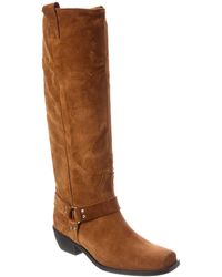 Free People - Lockhart Harness Suede Knee-high Boot - Lyst