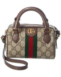 Gucci - Ophidia Mini Gg Supreme Canvas & Leather Shoulder Bag - Lyst