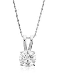 Amairah - 14k 0.66 Ct. Tw. Lab-grown Diamond Pendant Necklace - Lyst