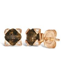Le Vian - 14K Rose 0.93 Ct. Tw. Diamond & Smoky Quartz Earrings - Lyst