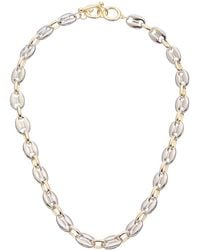 Juvell - 18k Two-tone Plated Puffed Mariner Necklace - Lyst