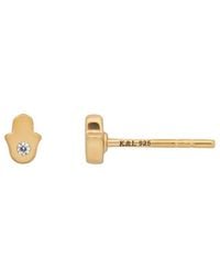 Karma and Luck - Plated Stud Earrings - Lyst