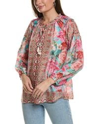 Johnny Was - Rose Narcisa Silk Blouse - Lyst