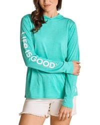 Life Is Good. - Long Sleeve Hooded Sun Crusher Shirt - Lyst
