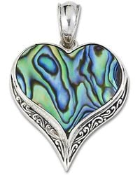 Samuel B. - Silver Abalone Heart Pendant - Lyst