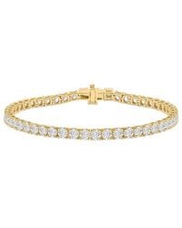 Lab Grown Diamonds - 14K 8.00 Ct. Tw. Lab-Grown Diamond Tennis Bracelet - Lyst