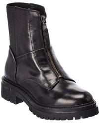 Geox Iridea Leather Boot - Black