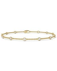 Lab Grown Diamonds - 14K 0.50 Ct. Tw. Lab-Grown Diamond Station Bracelet - Lyst
