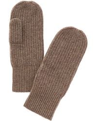 Amicale Cashmere - Rib Cashmere Mittens - Lyst