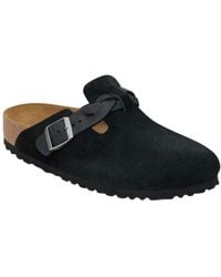 Birkenstock - Boston Braided Suede Sandal - Lyst