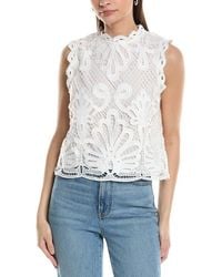 NVLT - Sleeveless Lace Top - Lyst
