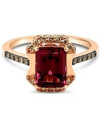 Le Vian - Raspberry Rhodolite 14K Rose 1.95 Ct. Tw. Diamond & Rhodolite Ring - Lyst