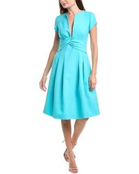 Oscar de la Renta - Wool-Blend Mini Dress - Lyst