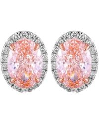 Lab Grown Diamonds - 14K 3.25 Ct. Tw. Lab-Grown Diamond Stud Earrings - Lyst