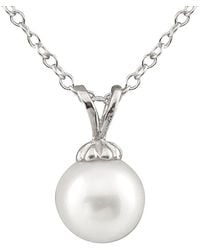 Splendid - Silver 6-7mm Akoya Pearl Pendant - Lyst