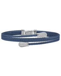 Alor - Classique 18k 0.06 Ct. Tw. Diamond Cable Bangle Bracelet - Lyst