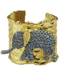 Ebru Jewelry - Protection & Luck Plated Cuff Ring - Lyst