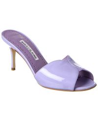 Manolo Blahnik - Houramu 70 Patent Sandal - Lyst