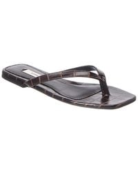 TOTEME - Croc-Embossed Leather Sandal - Lyst