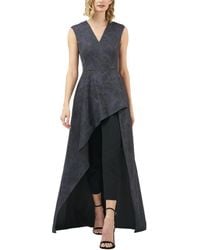 kay unger jumpsuit gown black