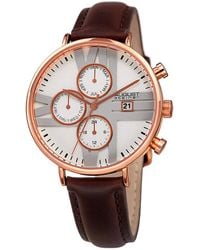 August Steiner - Multifunction Silver Dial Watch - Lyst