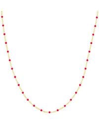 HAWLEY ST - 14K Piatto Necklace - Lyst