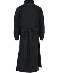 Ferragamo - Asymmetrical Zip-Detail Belted Trench Coat - Lyst