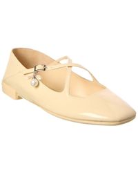 Jimmy Choo - Eleri Patent Ballerina Flat - Lyst